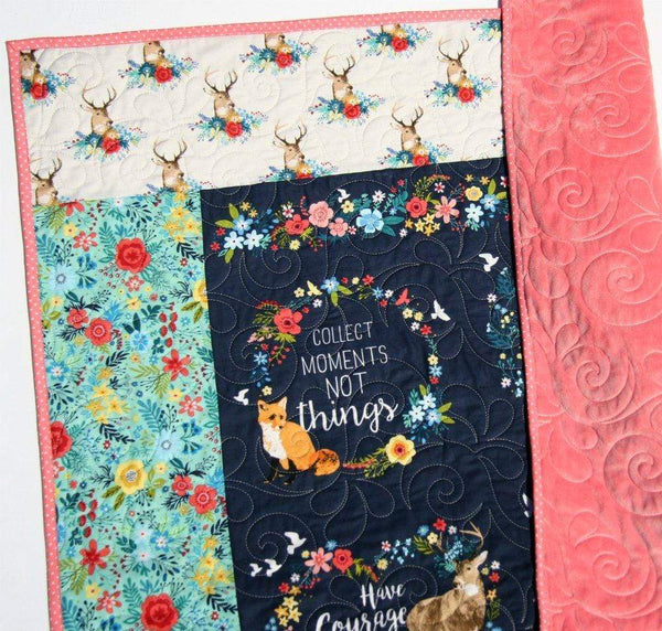 Baby Girl Scrappy Apple Core Quilt Kit with Pink Minky Backing  from QuiltieSisterS. Pre-cut ready for you to start sewing! : Handmade  Products