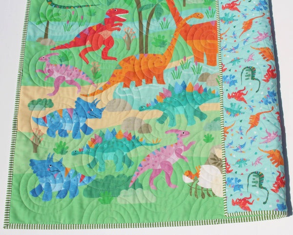 Baby Quilt, Baby Blanket, Patchwork, shops Dinosaurs, Turtles, Space Aliens, Planets, Blue, Navy, Orange, Green, Handmade