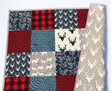 Lumberjack Quilt Kit, Buffalo Plaid Woodland Baby Nursery, Quilting Project