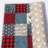 Lumberjack Quilt Kit, Buffalo Plaid Woodland Baby Nursery, Quilting Project