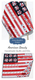 Flag Quilt Kit American Beauty USA American Faux Patchwork Riley Blake Fabrics Simple Easy Beginner Quilt Project Sewing Panel United States