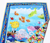 Under the Sea Quilt Kit, Sea Fish Nautical Crib Blanket, Quilting Boy Girl Beginner Quilt Kit Bundle Set Panel Fabrics Octopus Lobster Coral