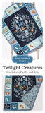 Baby Boy Quilt Kit DIY Quilt to Make Twilight Creatures Woodland Fabric Bundle Forest Animals Fox Deer Quilting Sewing Set Beginner