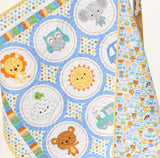 Baby Boy Quilt Kit Bedding Panel Quick Beginner Project Fabrics Bundle Set Baby Nursery Bedding DIY Special Delivery Riley Blake Fabrics