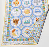 Baby Boy Quilt Kit Bedding Panel Quick Beginner Project Fabrics Bundle Set Baby Nursery Bedding DIY Special Delivery Riley Blake Fabrics