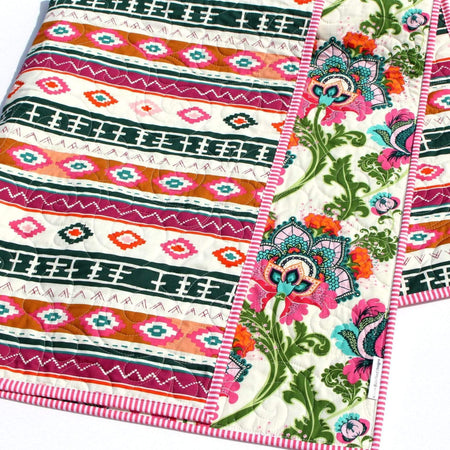 Mexican discount embroidered blanket