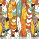 Kristin Blandford Designs Luckie Fat Quarter Bundle, Western Fabrics, Blend Maude Ashbury, Modern Country, Boots Hoseshoes Feathers Chevron Stars, Turquoise Brown